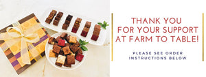 Bridge House Farm to Table Community Table Kitchen Brownies